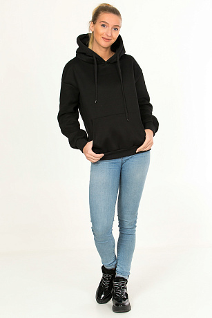 YY.SHOP 8580 ЧЕРН. Худи женское CHEERDUCK цвет Черный