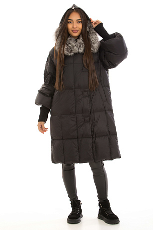 CHEERDUCK/YA 22926 ЧЕРНЫЙ Пуховик женский CHEERDUCK цвет Черный
