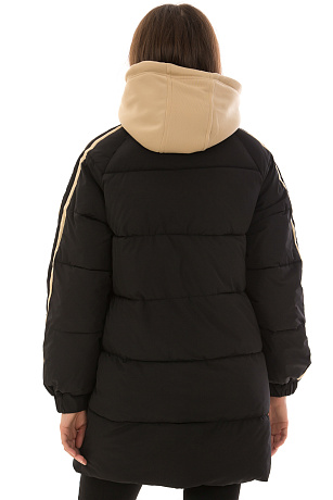 CHEERDUCK/2C22 833 ЧЕРНЫЙ Пуховик женский CHEERDUCK цвет Черный