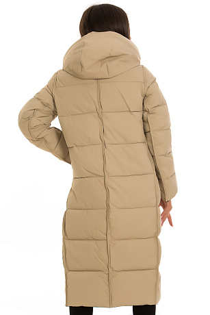 TOWMY 3688 ЧЕРН.БЕЖ. Пуховик женский TOWMY цвет Черный