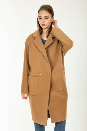 LABAROTORIES FENIOUX 681 КОРИЧН. Пальто женское LABAROTORIES FENIOUX цвет Коричневый