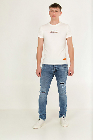 TYHO JEANS 217 Джинсы мужские CHEERDUCK цвет Синий