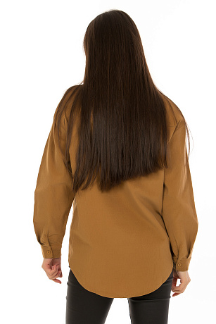 YY.SHOP 87028 КОРИЧН. Рубашка женская CHEERDUCK цвет Коричневый