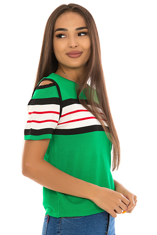 CHEER&DUCK/zhinvpopvlor 3123 ЗЕЛЕН Кофта женская CHEERDUCK цвет Зеленый