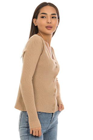 CHEER&DUCK/zhinvpopvlor 229 СВЕТЛ.КОР. Кофта женская CHEERDUCK цвет Бежевый