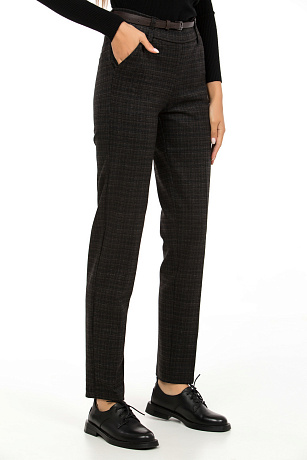 CHEER&DUCK/3070 4876-22643 ТЕМН.СЕР. Брюки женские классические CHEERDUCK цвет Серый