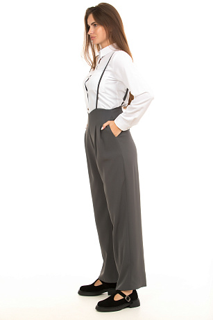 CHEERDUCK/2C19 23008 СЕРЫЙ Брюки женские классические CHEERDUCK цвет Серый