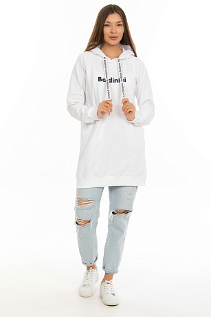 BALDININI A1DFL05A BIANCO Худи женское BALDININI цвет Белый