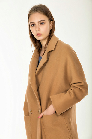 LABAROTORIES FENIOUX 681 КОРИЧН. Пальто женское LABAROTORIES FENIOUX цвет Коричневый