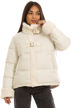 CHEERDUCK/2025 K619 БЕЛЫЙ Пуховик женский CHEERDUCK цвет Белый